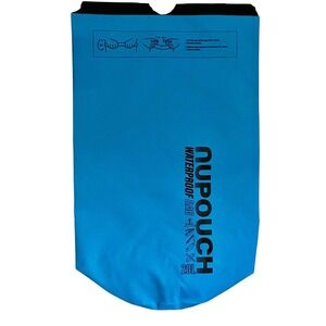 NEW NWT Nupouch Waterproof Bag 20L Blue Heavy Duty Vinyl